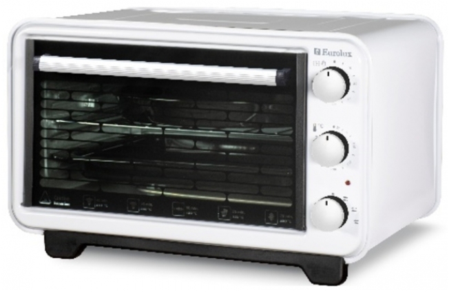 Электрическая печь Eurolux EMNG36W, 36 л, 1500 Вт, Белый photo Электрическая печь Eurolux EMNG36W, 36 л, 1500 Вт, Белый photo